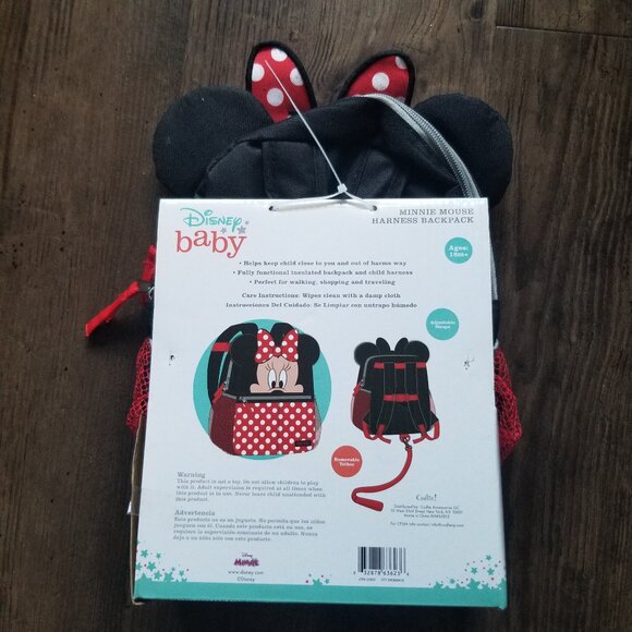 Baby Disney Minnie Mouse Harness Backpack - Picture 2 of 4